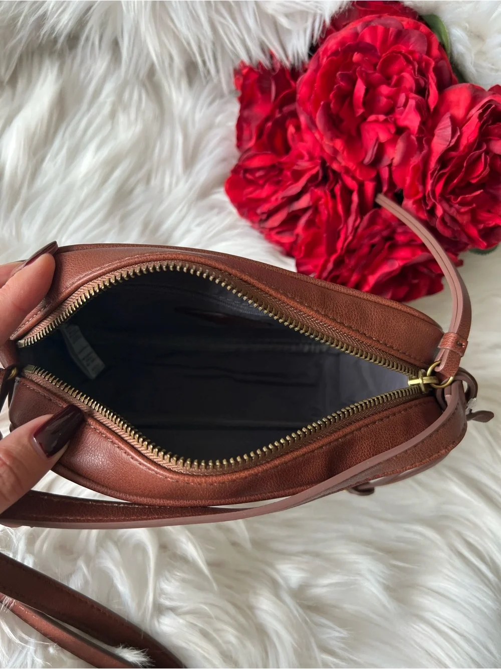 NWT Fossil Brennon Camera Crossbody Bag Purse